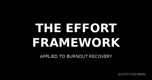 The EFFORT Framework applied to burnout recovery – Scott Fishman